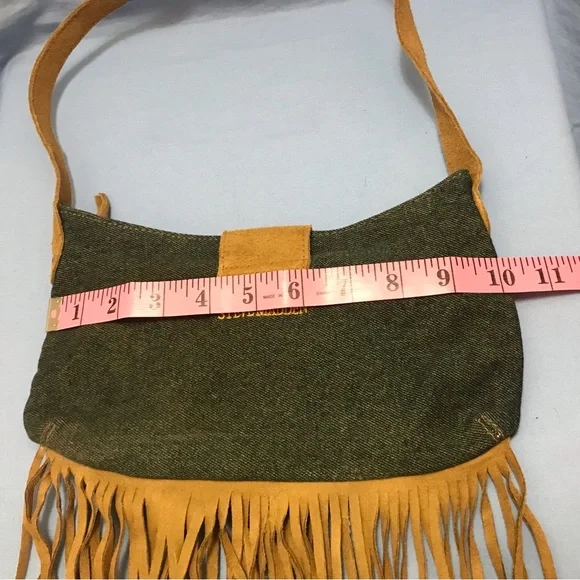 Steve Madden Denim & Leather Purse - Picture 10 of 11